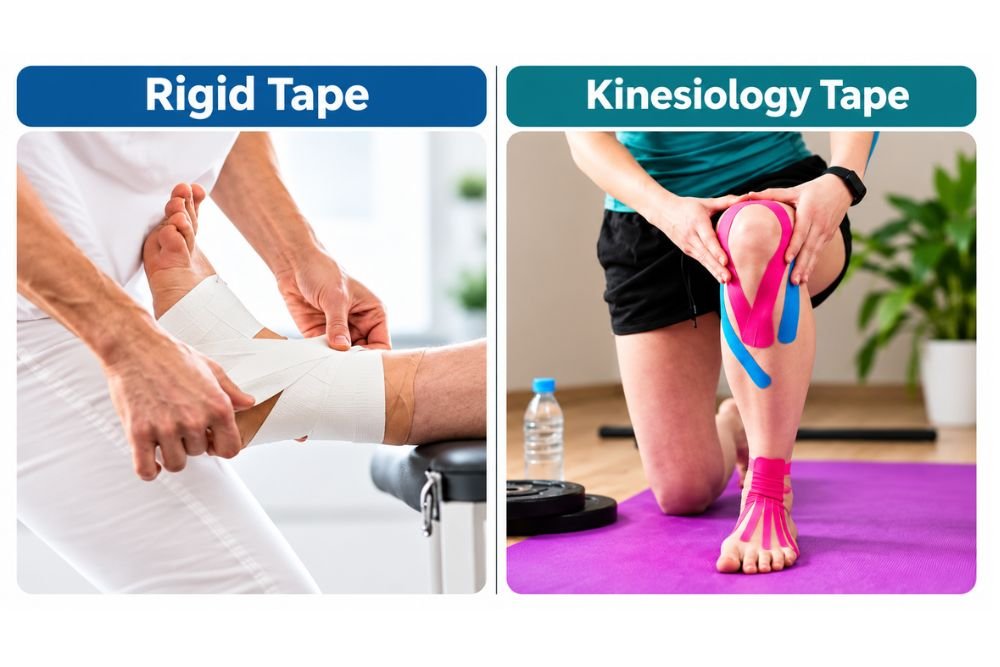 Kinesiology Taping Rigid Tape vs Kinesiology Tape